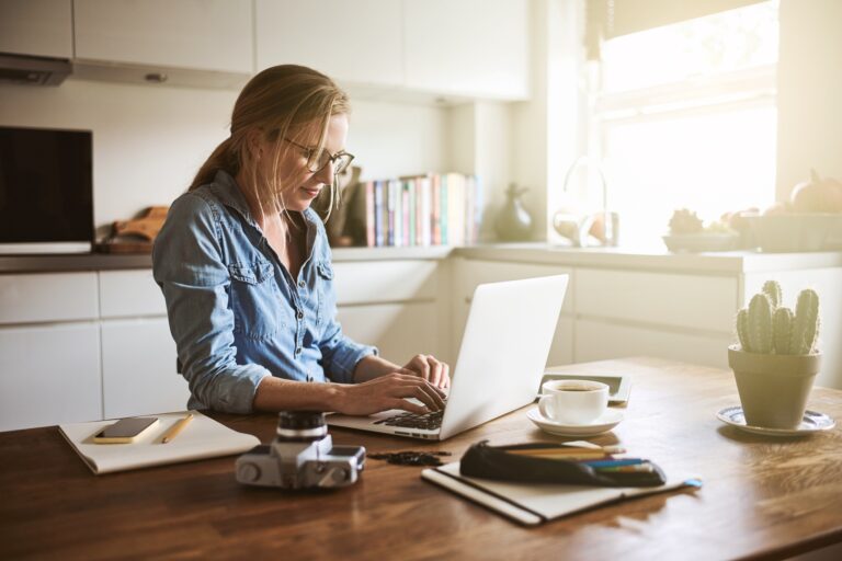 working from home woman gettyima